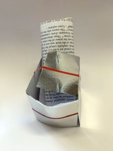 text-sculpture created in the Encounters workshop